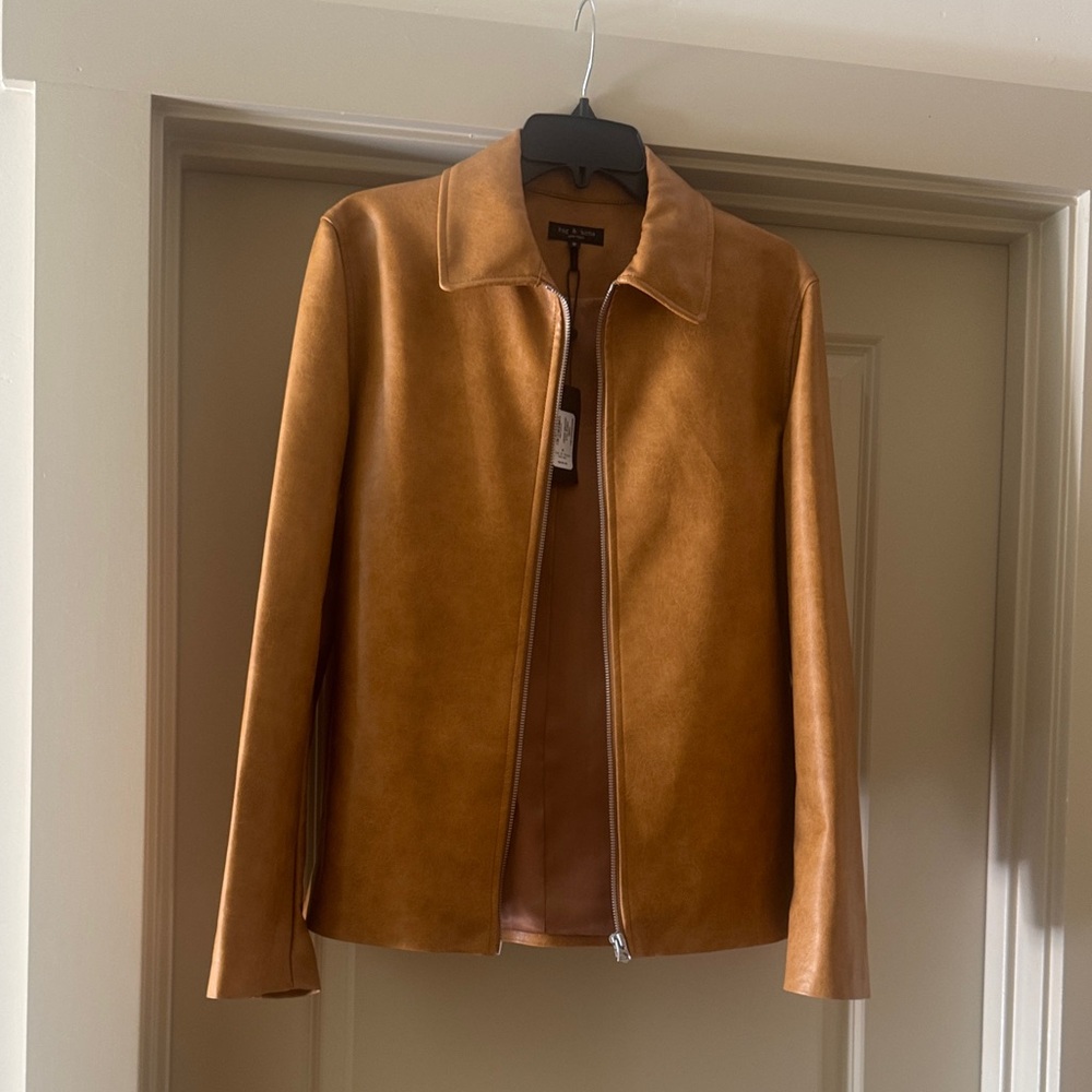 rag & bone Tan Leather Jacket